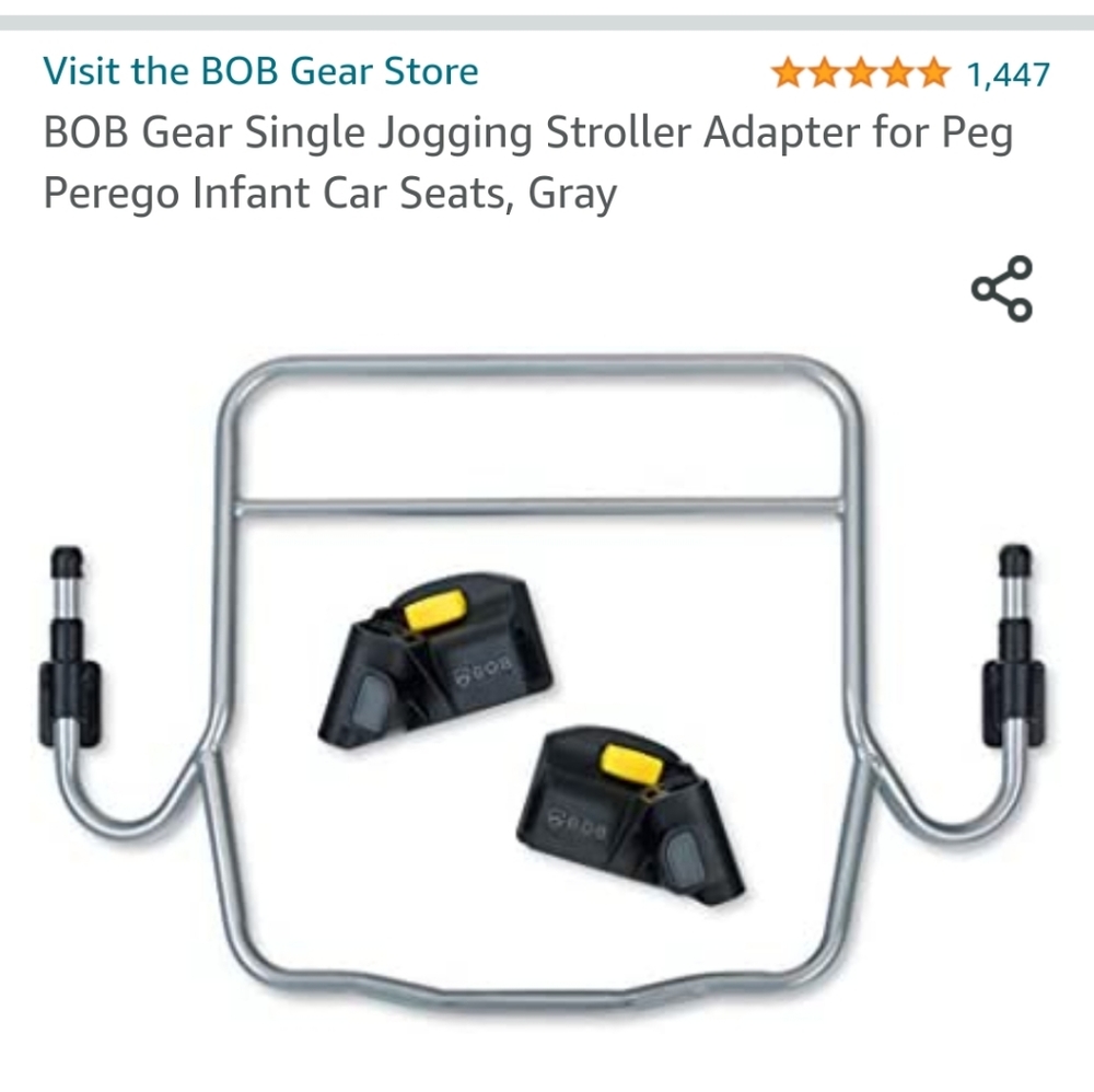 Bob stroller attachment for peg perego